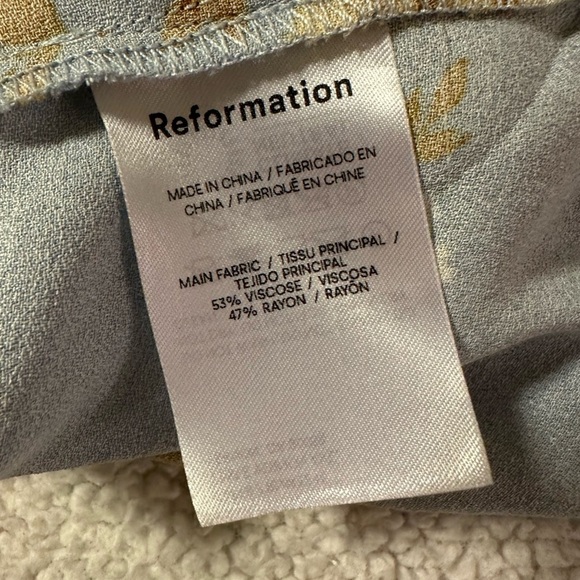 Reformation Dover Midi Slip Dress Heavenly Blue Floral - Picture 13 of 15